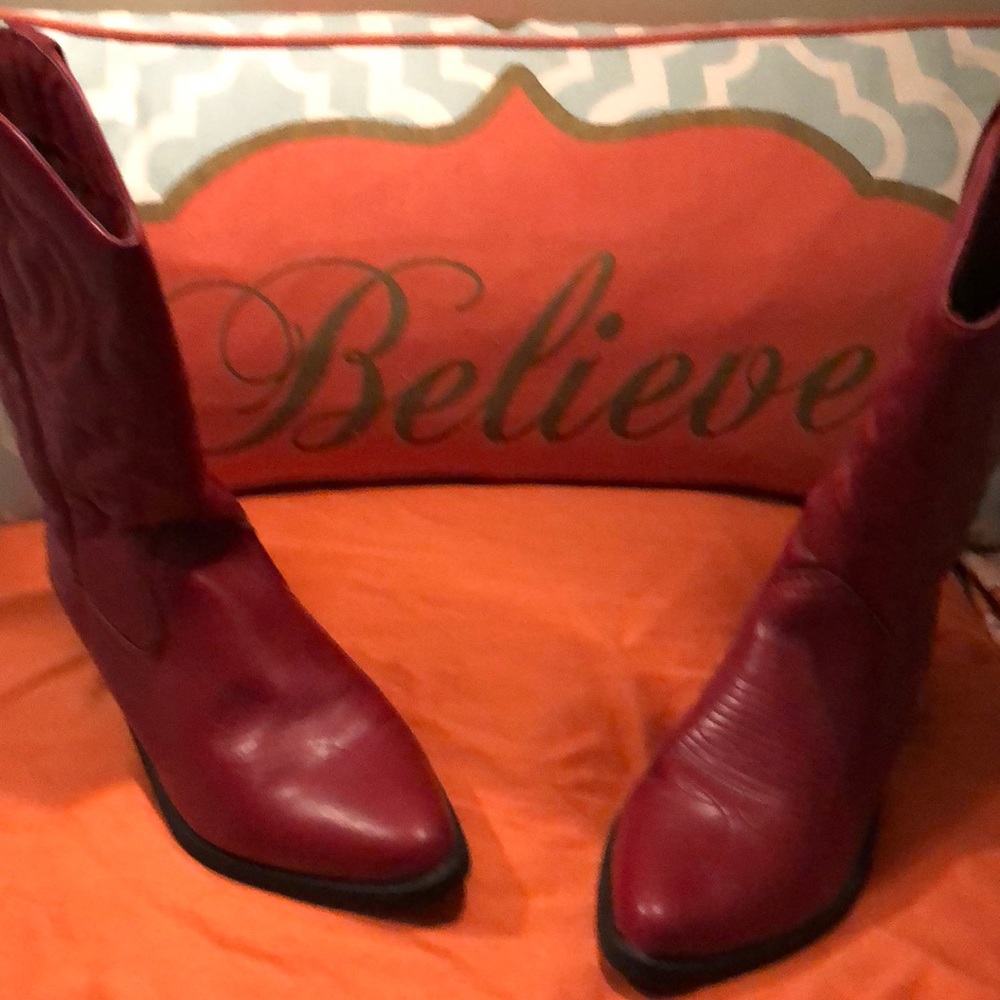 Red cowboy boots